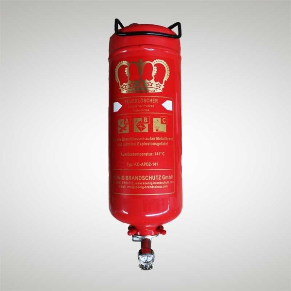 König Pulverlöscher 2 kg Dauerdruck Automatik 4 LE