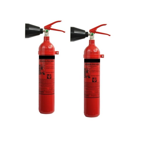 König-CO₂ 2er-Pack Feuerlöscher 2 kg DIN EN3